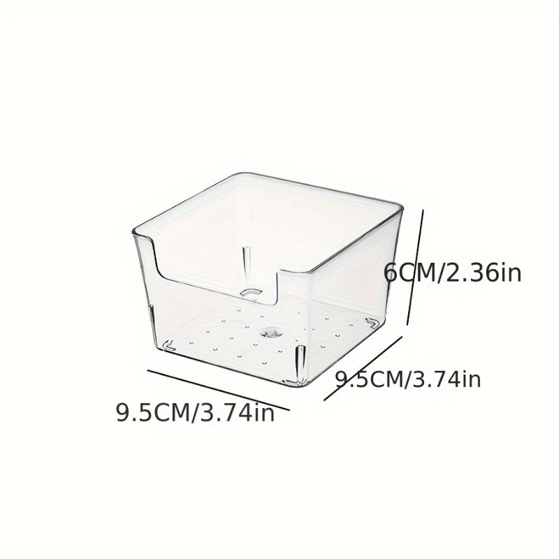 Набор из 6 пластиковых органайзеров для макияжа с штабелируемыми разделителями для ящиков. Отлично подходит для организации макияжа и офисных принадлежностей без необходимости в электричестве.