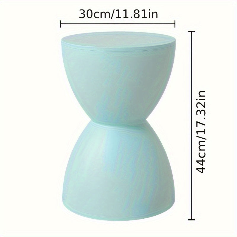 Modern Nordic Plastic Stool Side Table Corner Accent Shoe Bench