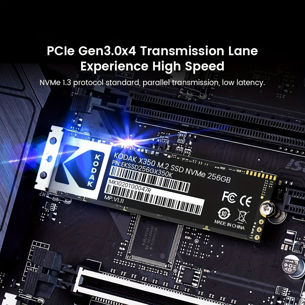 NVMe SSD 256GB PCIe 3.0 Высокоскоростное хранилище для настольных компьютеров и ноутбуков