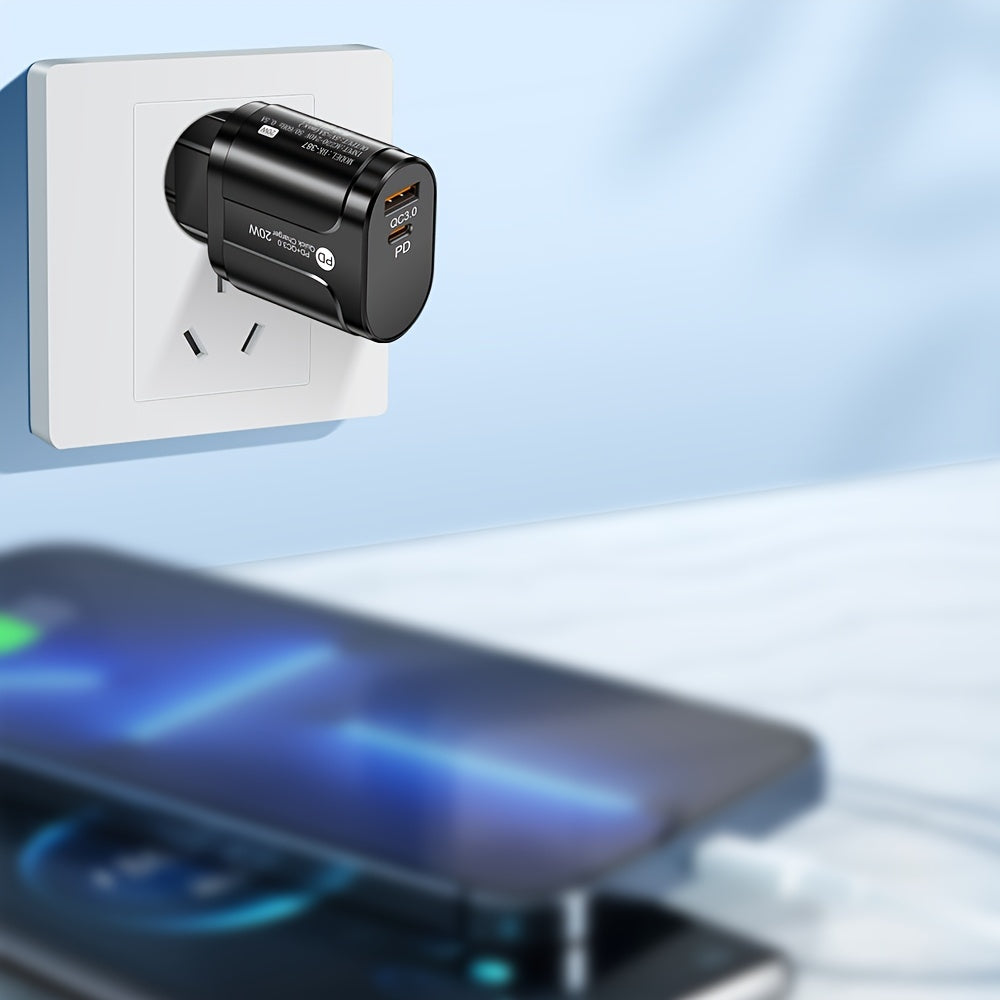 20W USB C Charger for iPhone 15/14/13/12 Fast Charging Travel Adapter with Quick Charge Plug