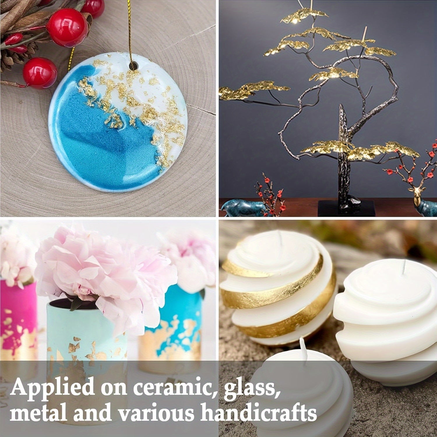 Water-Based Gold Leaf Kit for Crafts Painting and Artwork