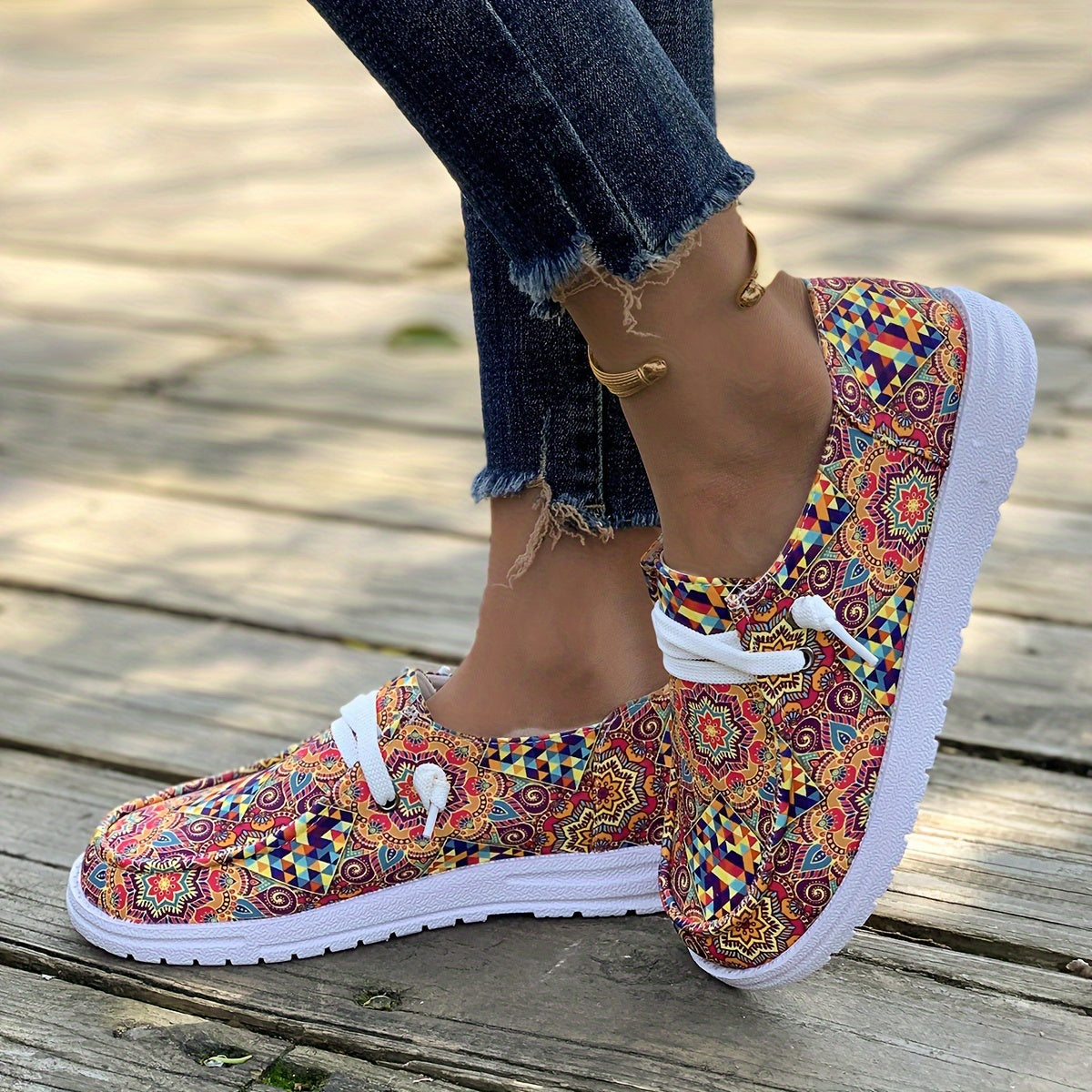 Women's Athletic Flat Bottom Sports Shoes Canvas Comfortable