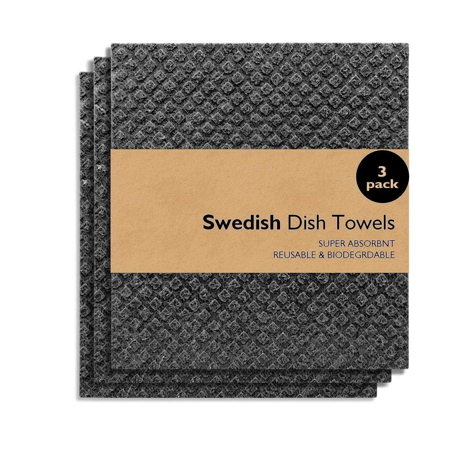 Swedish Dishcloths Kitchen Set Reusable Cellulose Sponge Cloths for Dishes