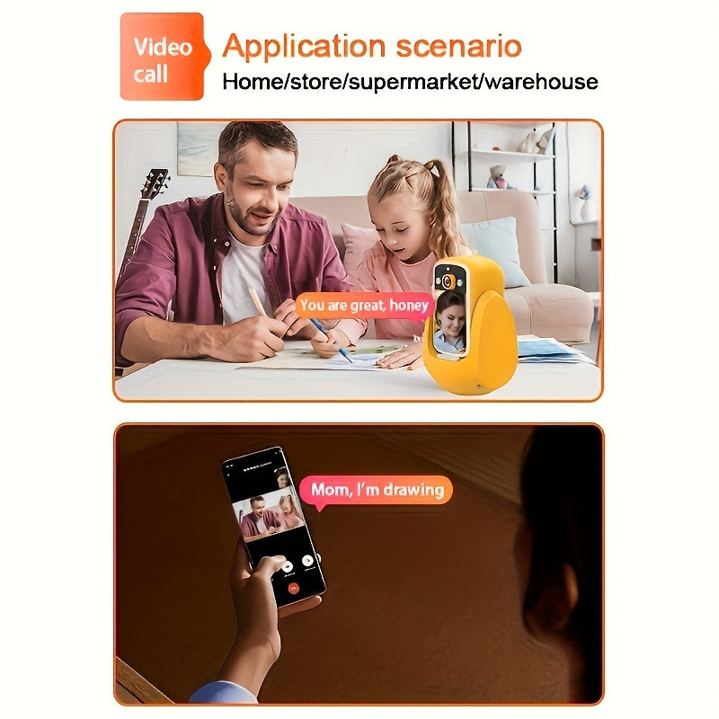 1080p Ichki Xavfsizlik Kamerasi, Rangli Kechqurun Yoritgichi, WiFi Harakatni Aniqlash va Bulut Saqlash bilan