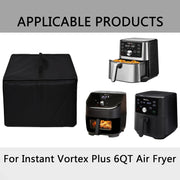 Waterproof Air Fryer Cover Dust UV Resistant Protective Oven Cover Multi-Functional Digital Accessory Black Gray