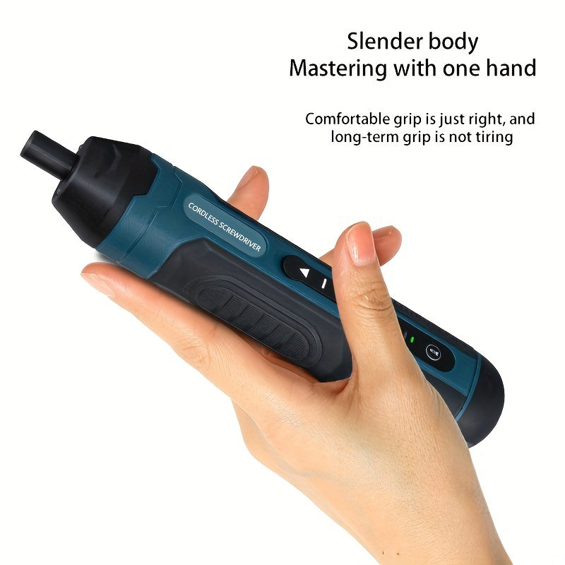 Cordless Lithium Screwdriver 3.6V with 4 Torque Settings Rechargeable Battery