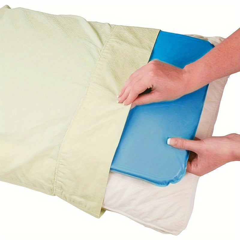 Terapevtik mushaklarni tinchlantiruvchi yostiq bilan ko‘k jel muz yostiqchasi, bo‘yningiz va boshingiz uchun