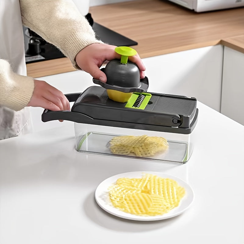 Kitchen Multi-Function Vegetable Cutter Set 6 or 18pcs Includes Grater Dicer Shredder