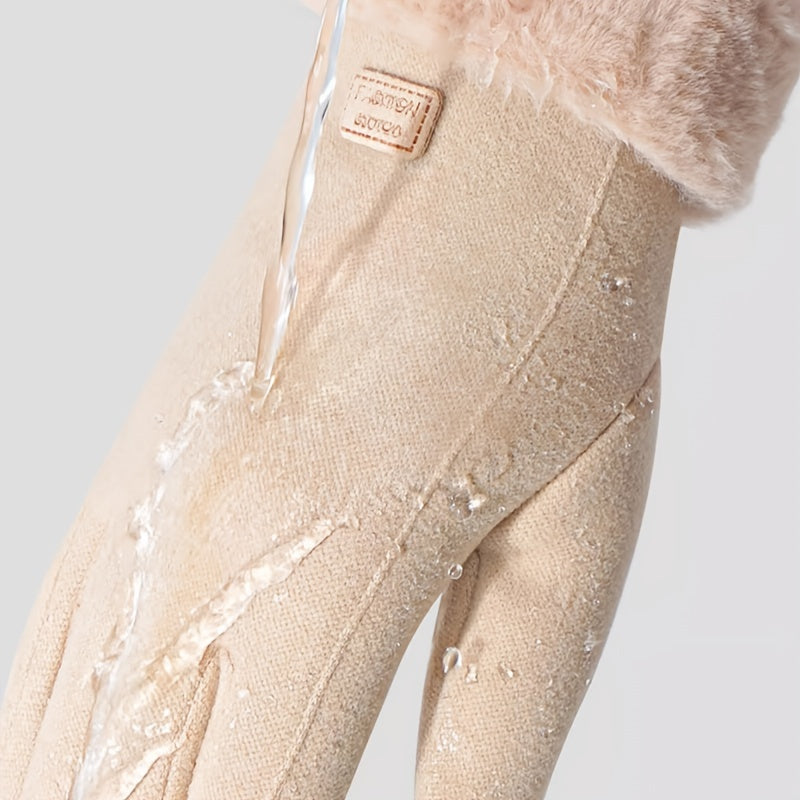 Women's Casual Gloves Polyester Windproof Water-Resistant Touchscreen Compatible