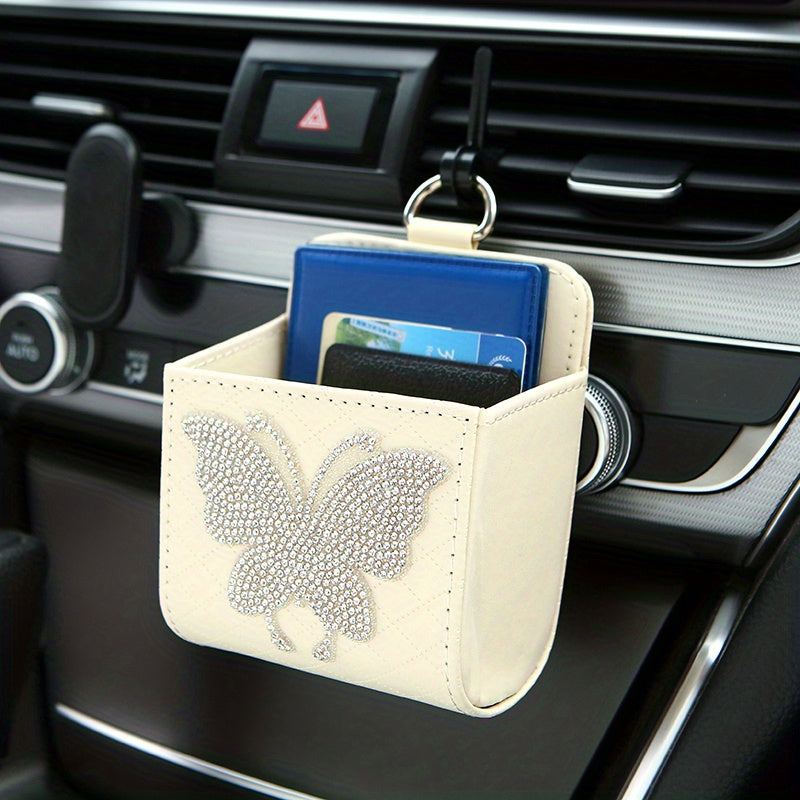 Car Vent Organizer Multi-Functional Storage Bag for Phones and Cards
