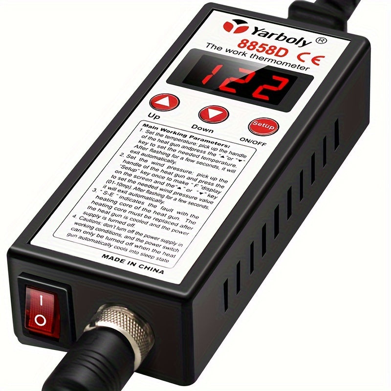 Micro Rework Soldering Station with LED Digital Heat Gun 220-240V