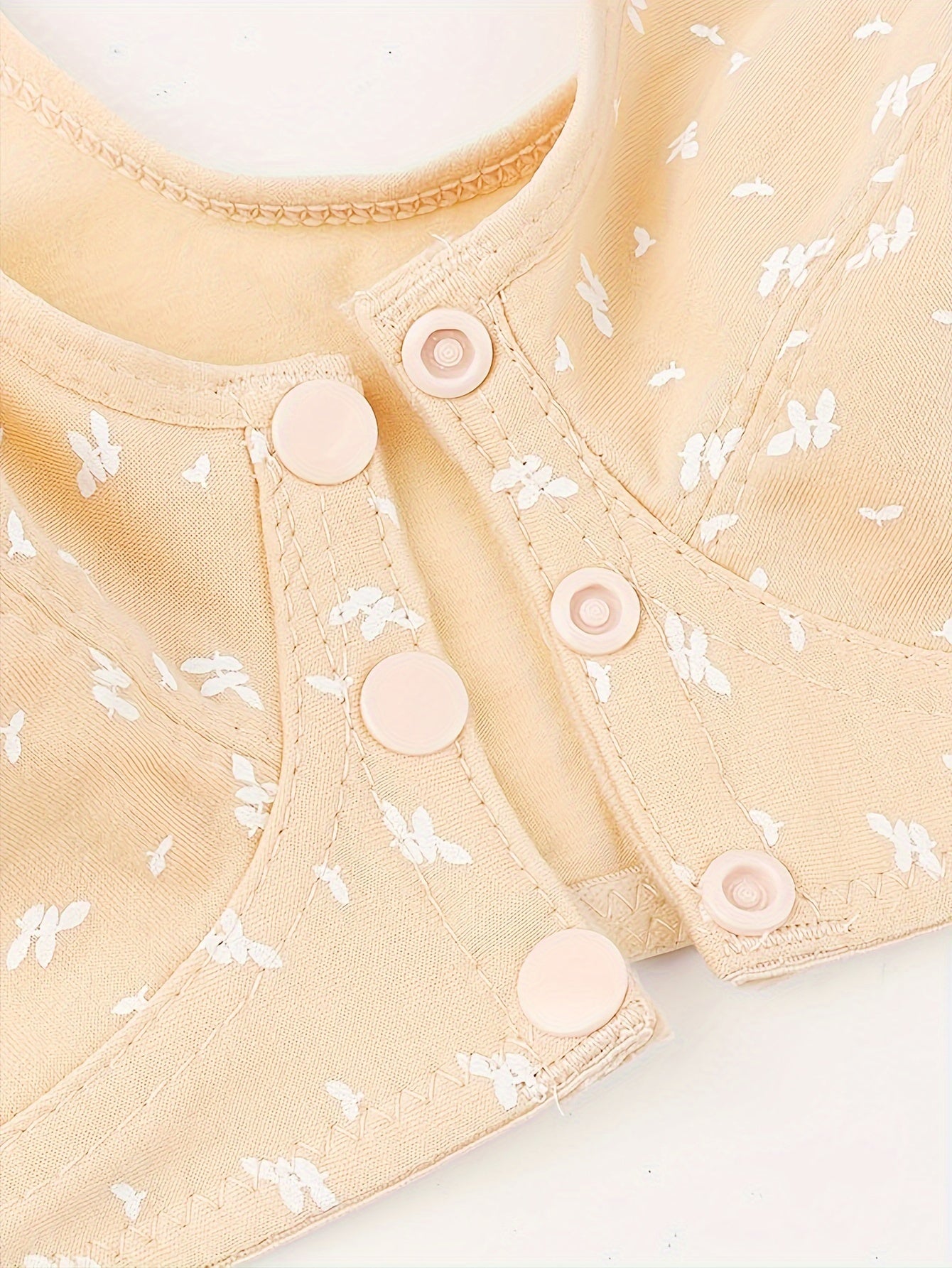 Women's Floral Print Wireless Tank Bras with Front Buckle Breathable Lingerie