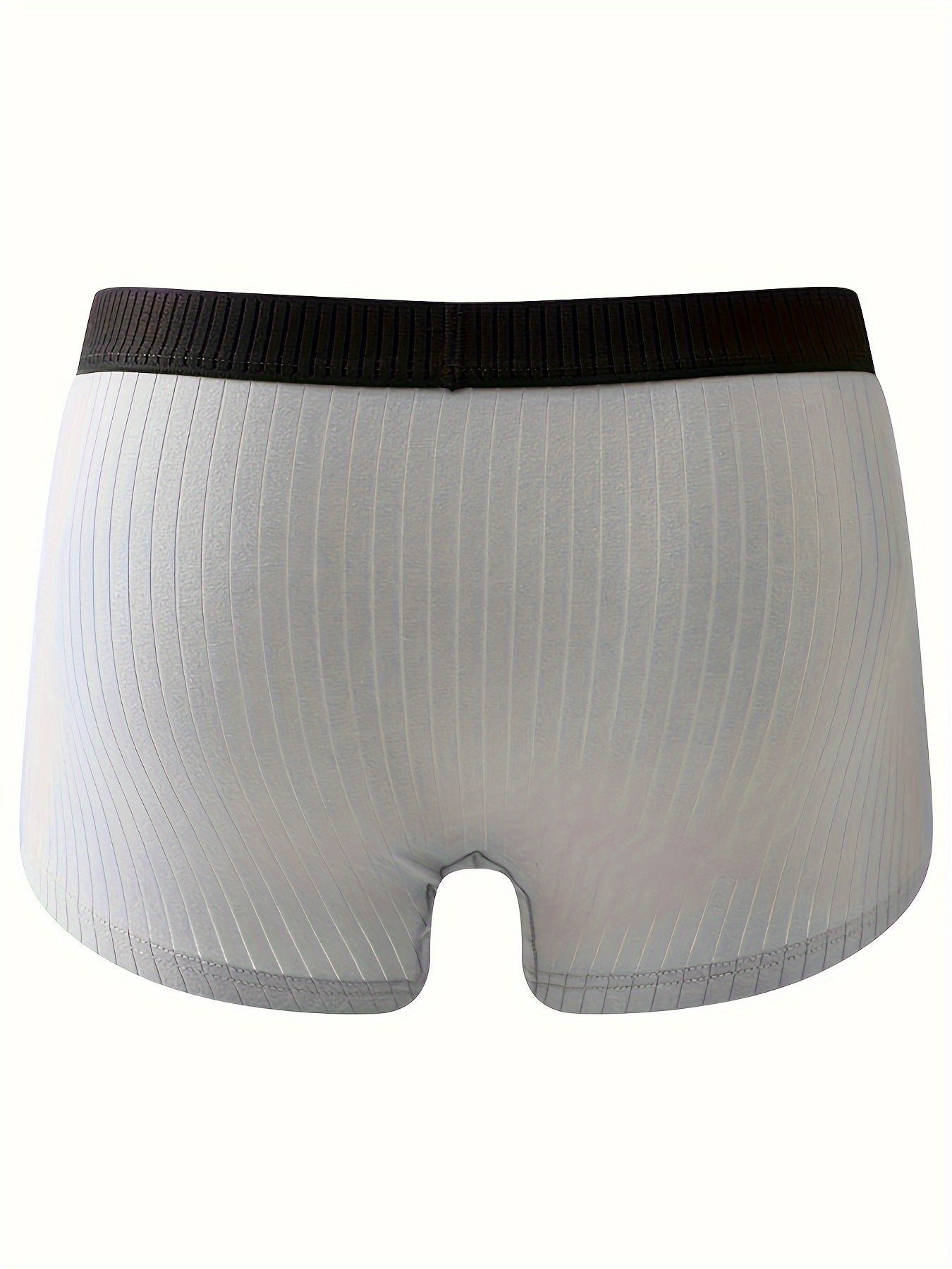 Men's Cotton Underwear 4 Pack Solid Color Shortie Comfortable Breathable