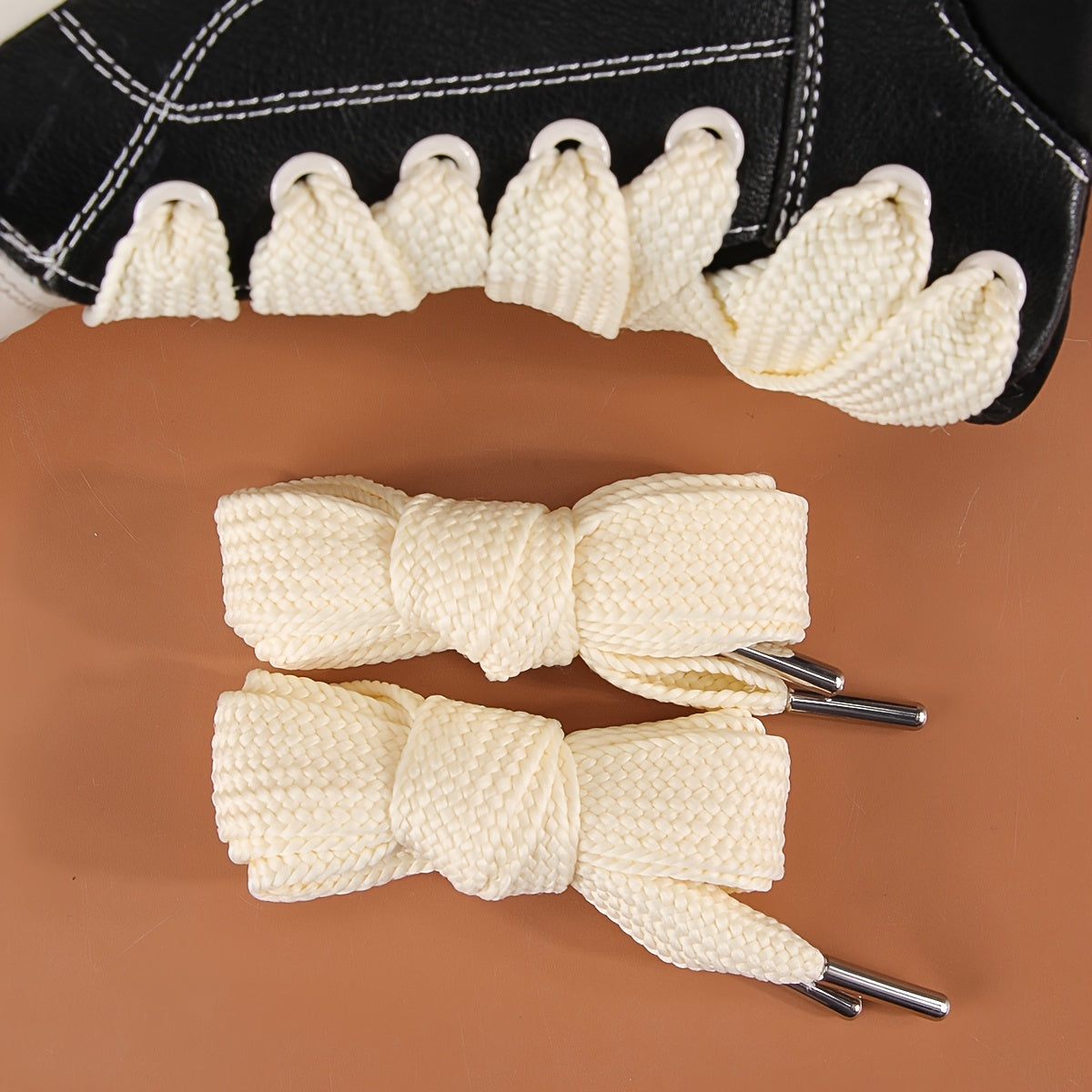 Unisex Flat Shoelaces Thickened Widened Open Smile Sports Shoes Laces