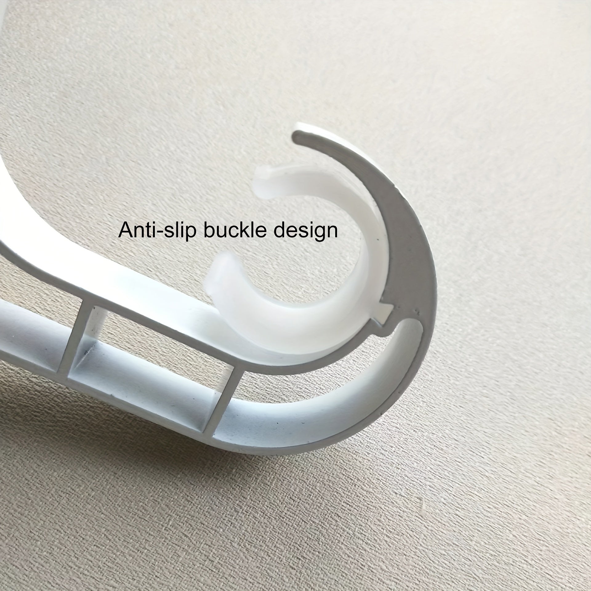 Metal Curtain Rod Bracket Wall-Mounted Shower Curtain Rod Accessories with Screws