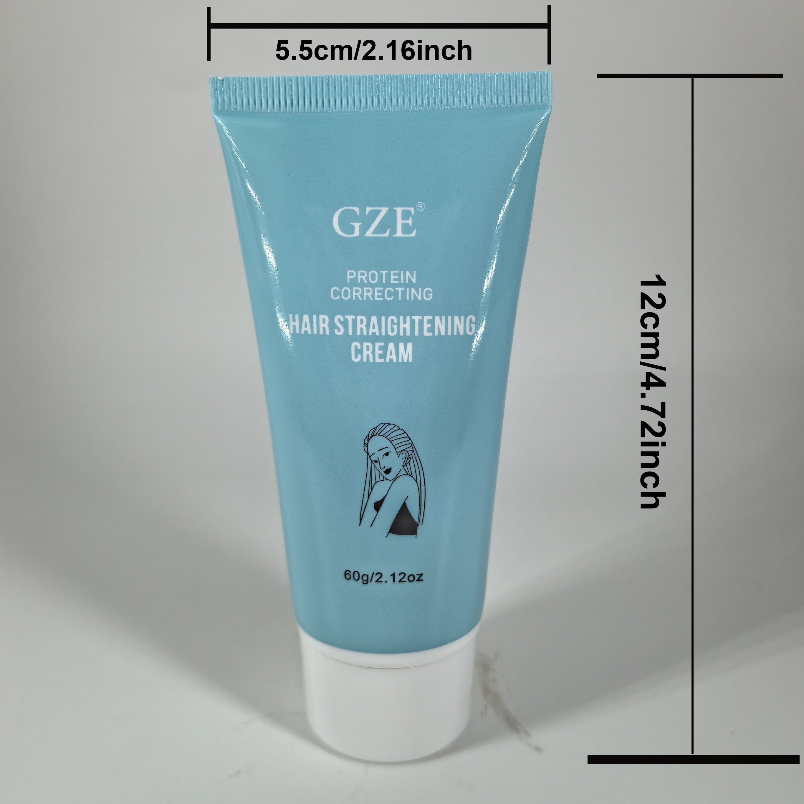 Hair Straightening Cream 60g Moisturizing Damage-Free Glossy Straightening