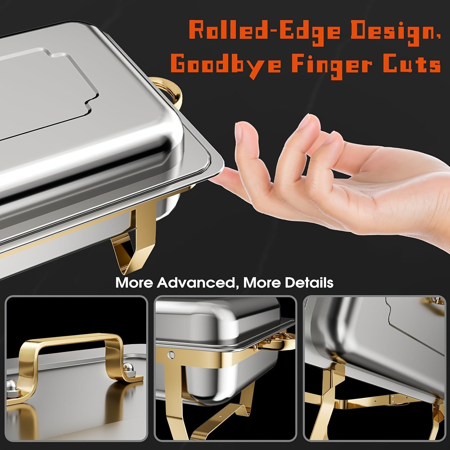 Set de buffet de olla caliente de 2 piezas, kit premium de 8QT para cumpleaños, bodas y fiestas