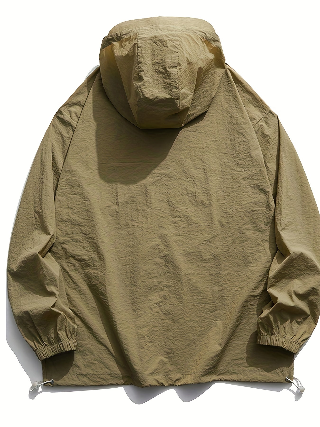 Men's Lightweight Breathable Hooded Outdoor Jacket for Sun Protection and Quick Drying