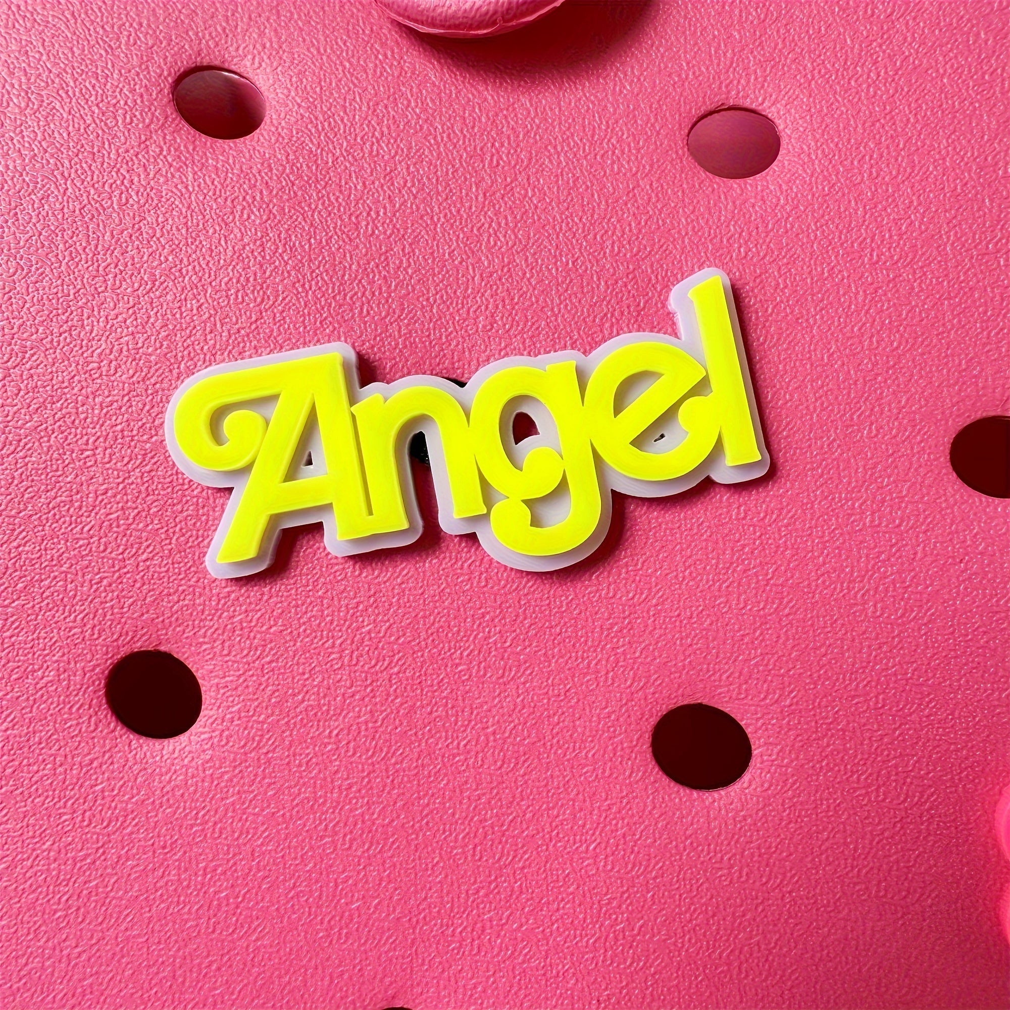 Acrylic Letter Charm for Bags and Totes Custom Name Tag Stylish Accessory