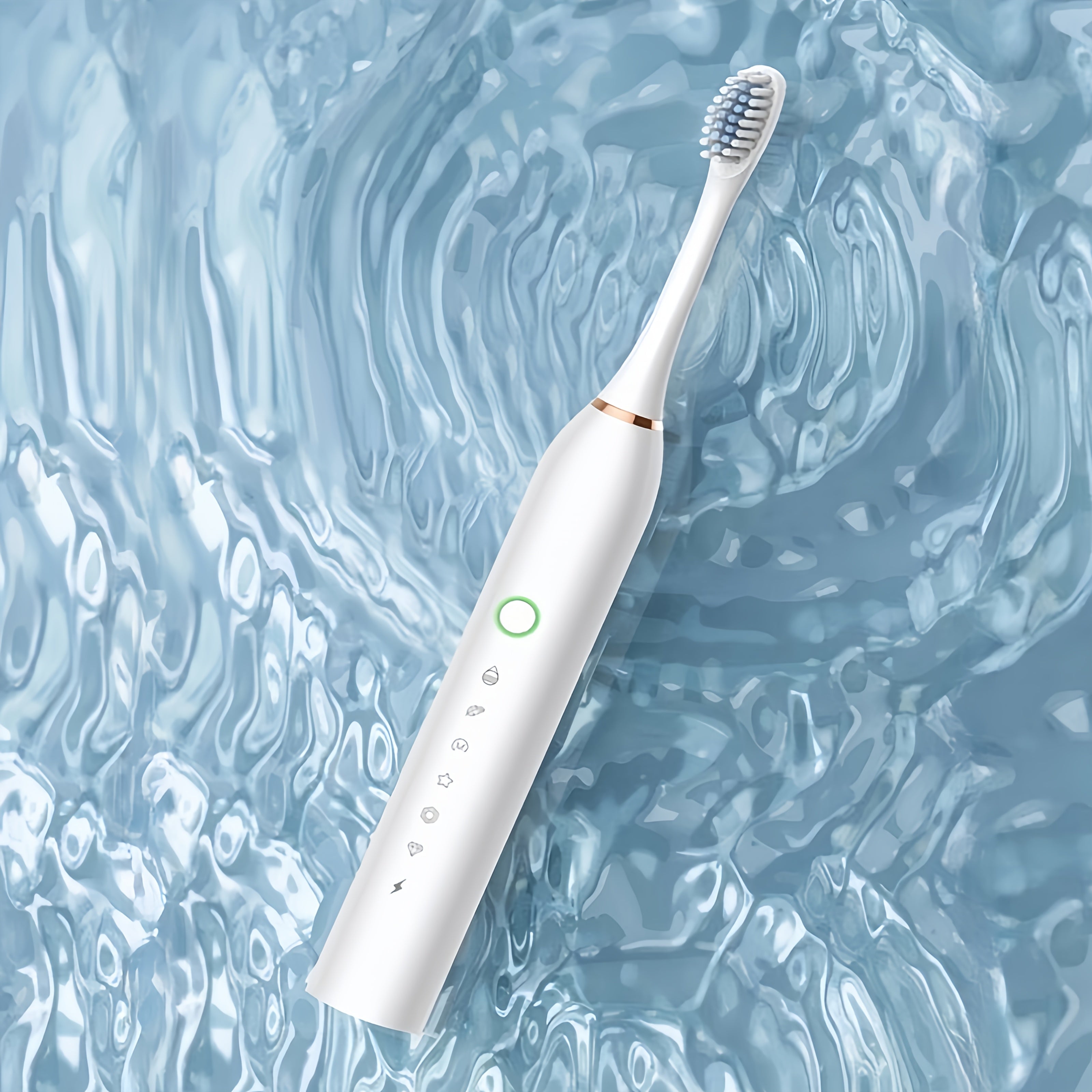 6 ta rejim, yumshoq cho‘tka, IP67 suv o'tkazmaydigan bilan 2 ta elektr tish cho‘tkasi