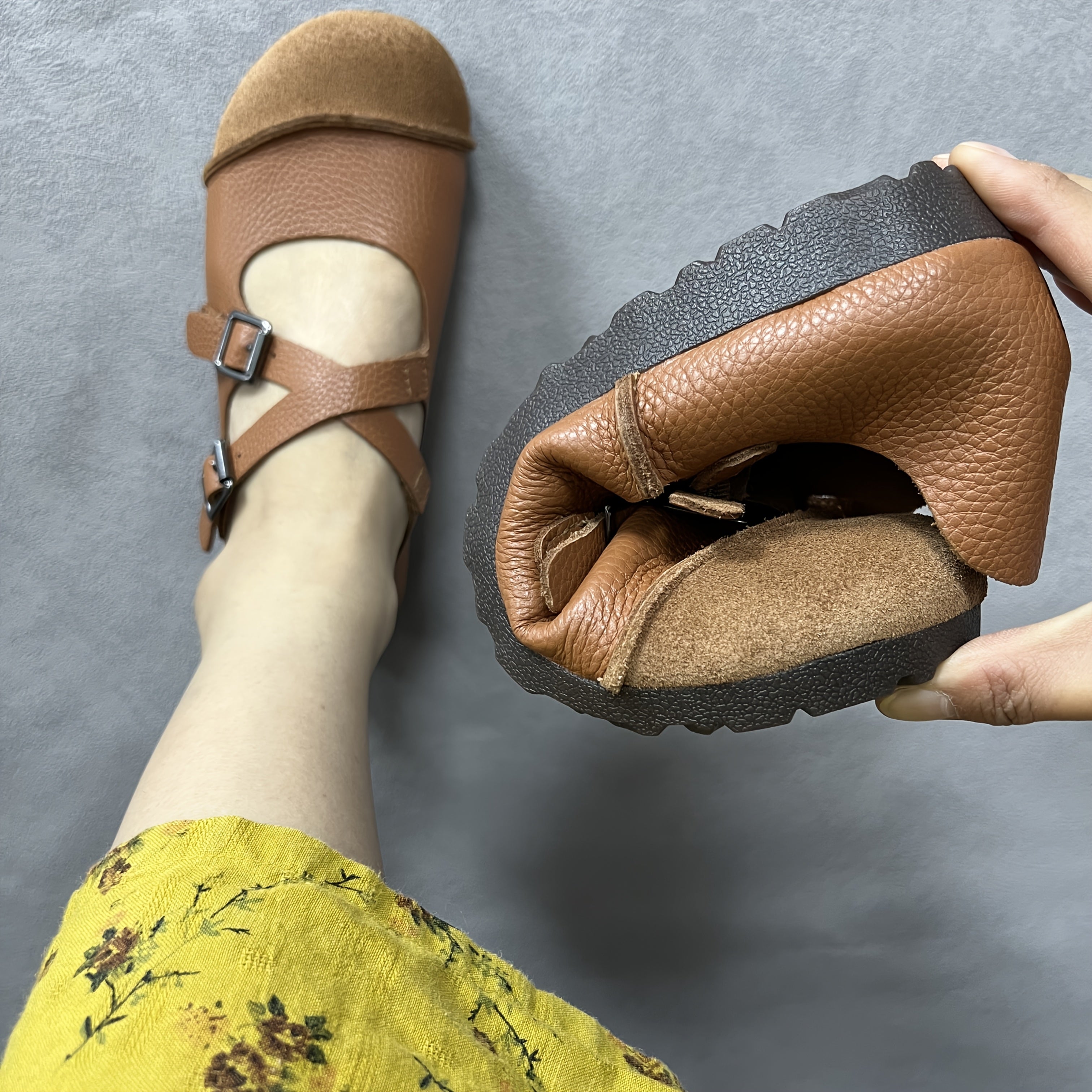 Women's Breathable Flat Shoes Casual Slip-On All-Season Mary Janes