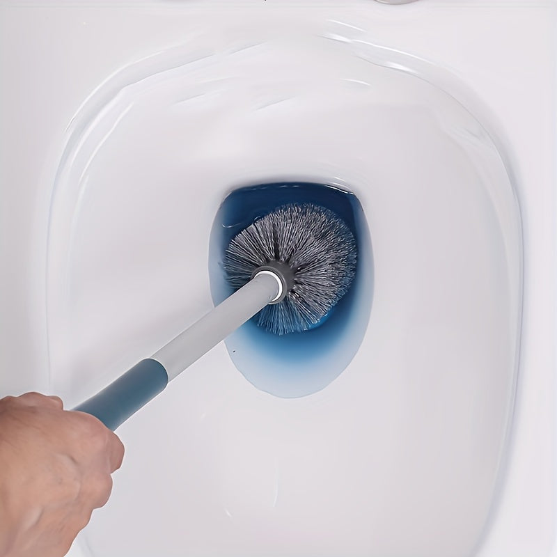 Toilet Cleaning Brush with Drip Tray, Durable Metal Handle, Easy to Use