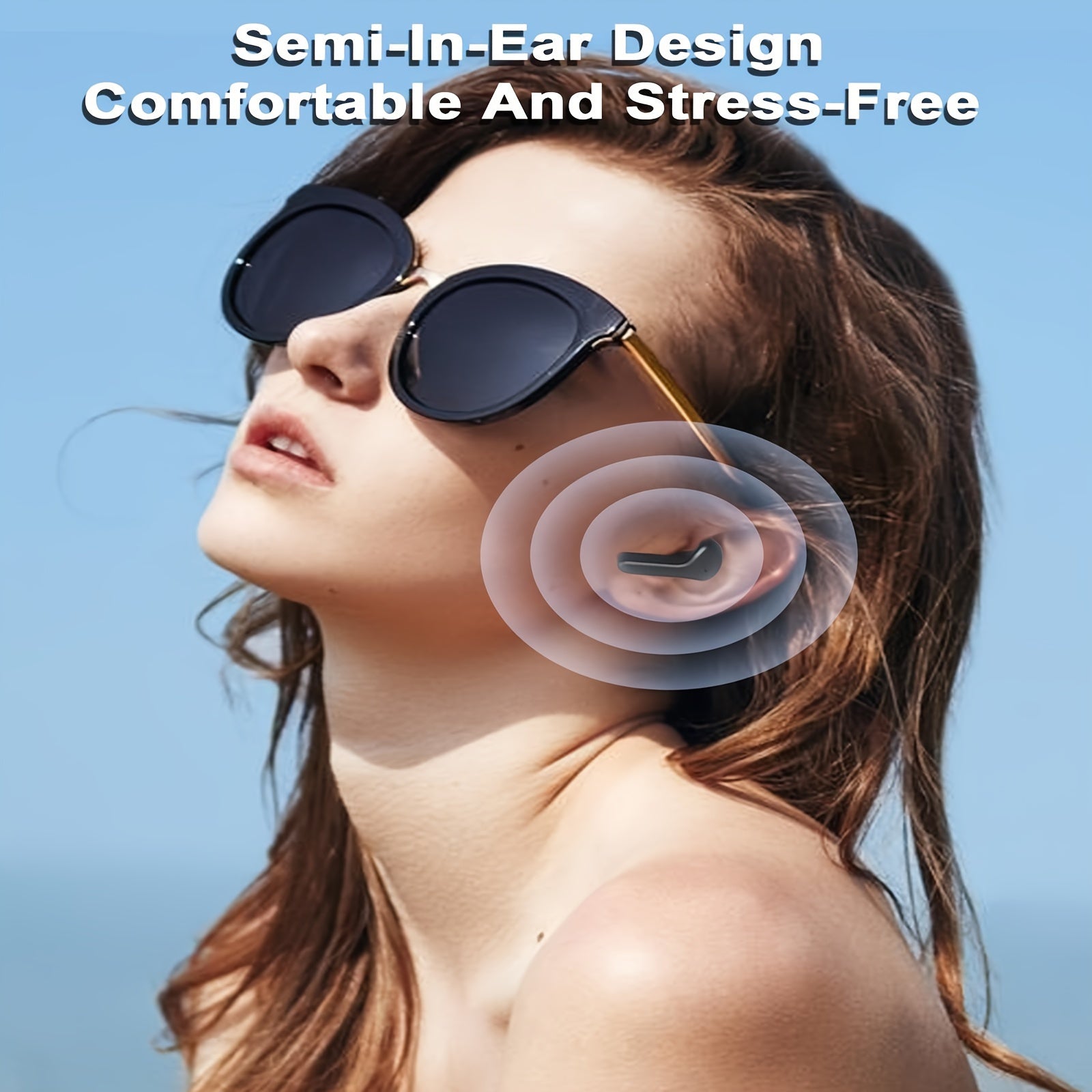 Auriculares inalámbricos con indicador de batería LED para deportes y juegos