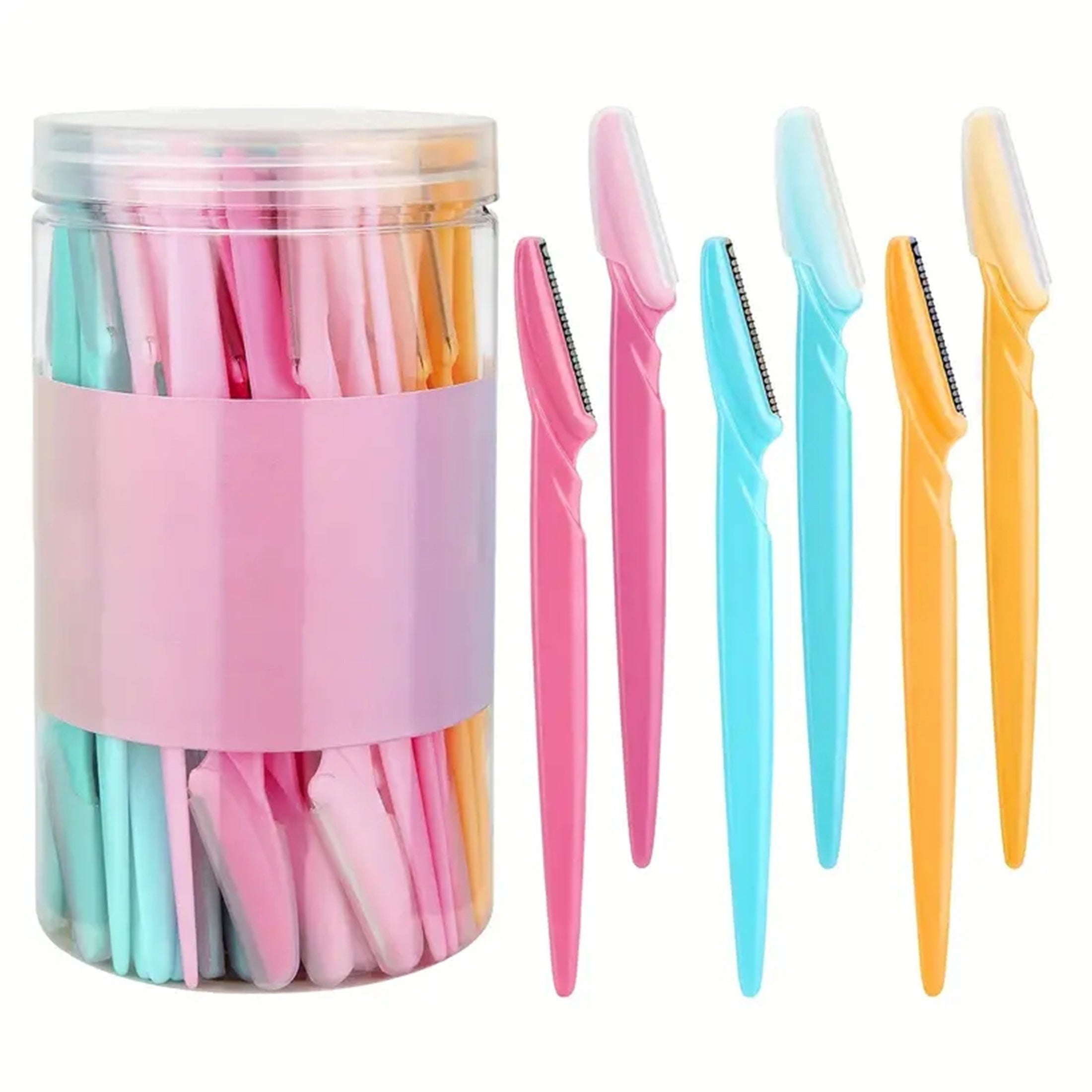 Juego de 10 piezas de maquinillas de acero inoxidable para recorte facial y corporal para hombres y mujeres