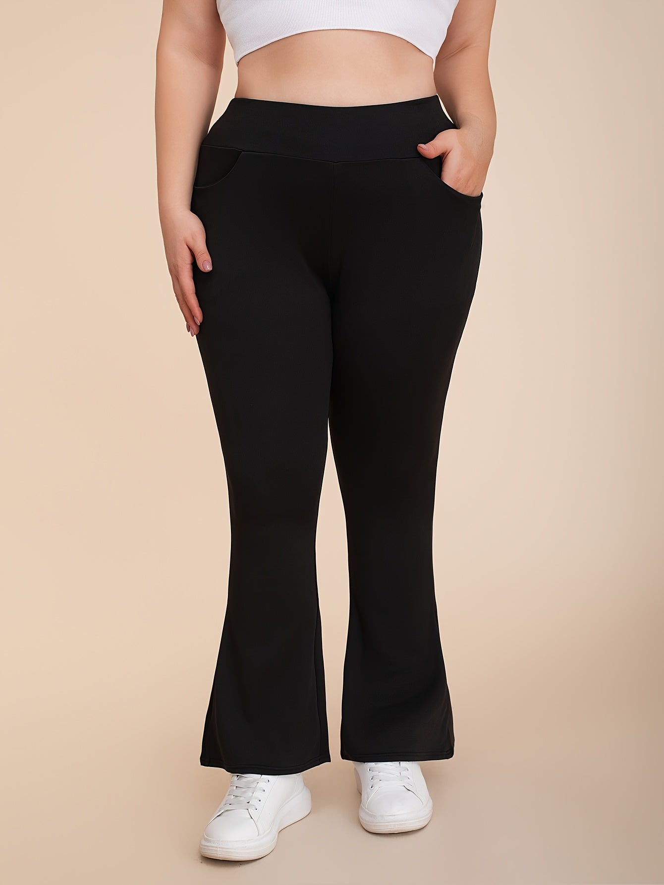 Women's Casual Cotton Loose Fit Trousers Large Size