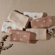 Baby Washcloths Set 6 Pieces Soft Bamboo Fiber for Children 69.85cm Square