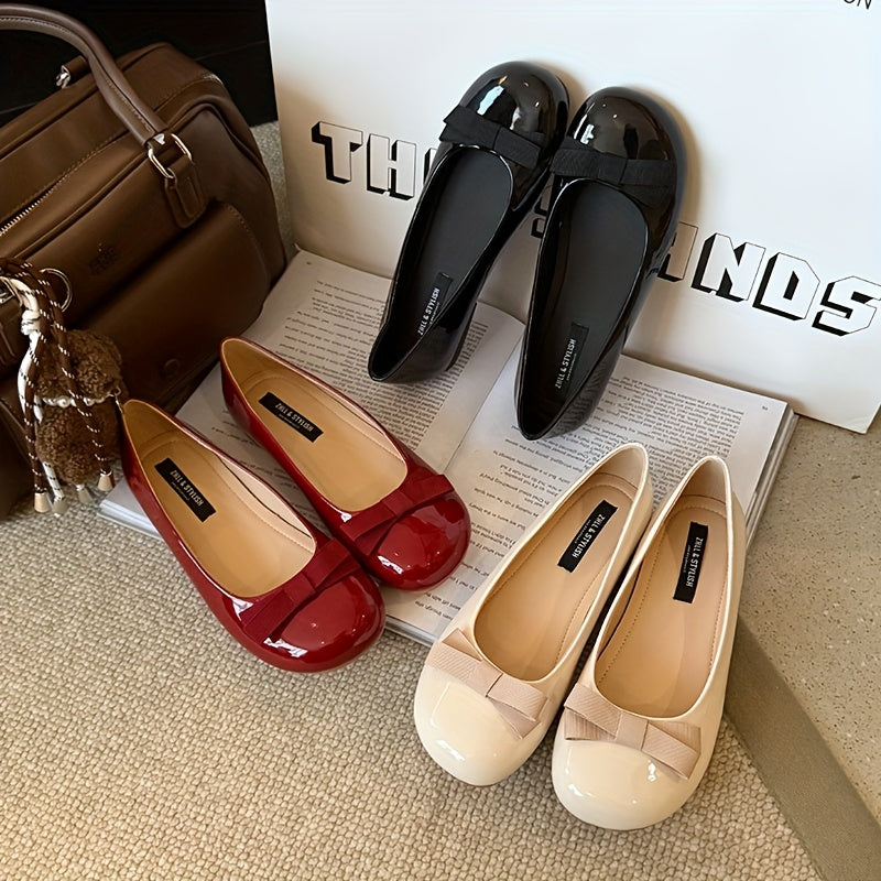 Women's Mary Jane Ballet Flats Synthetic Cover Rubber Sole Casual Shoes