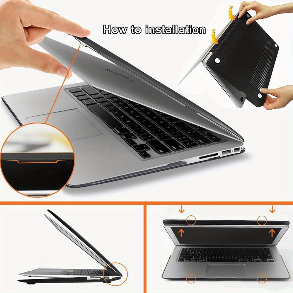 Plastic Laptop Case for MacBook Pro and Air 13 14 15 16 Inch Notebook Cover