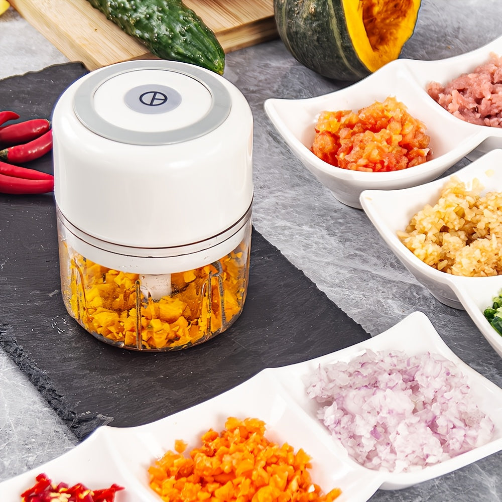 Portable USB Rechargeable Blender with High-Performance Grinder and Easy-Press Controls