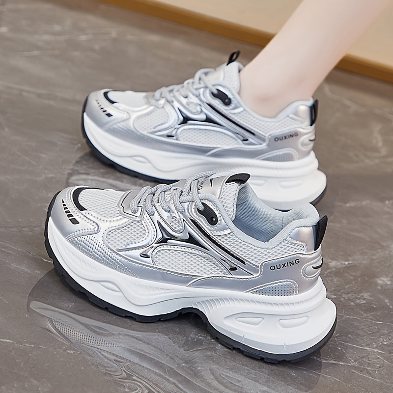 Women’s Mesh Low-Top Athletic Sneakers for Running and Casual Wear