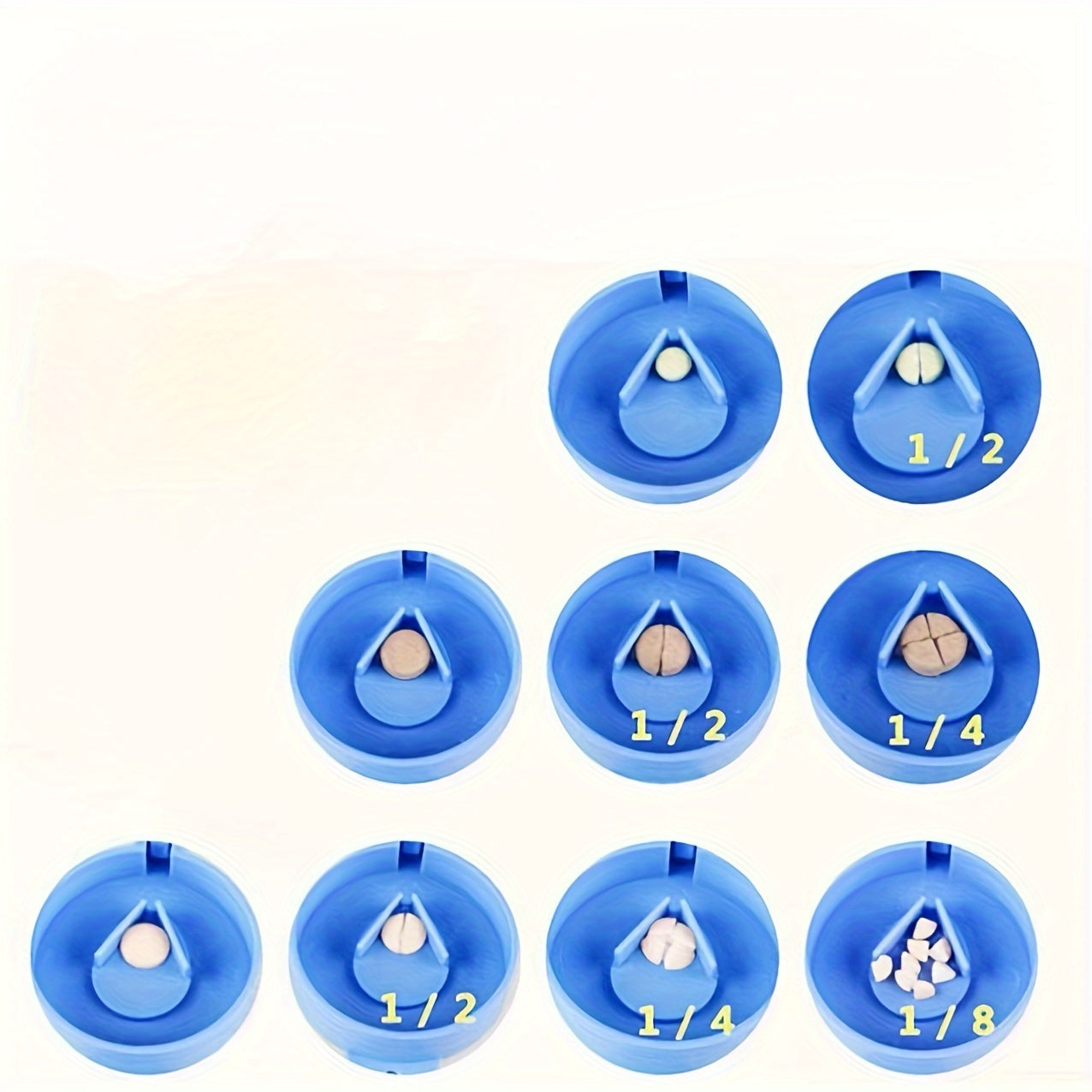 Portable Pill Cutter and Storage Box for Travel with Crusher Function