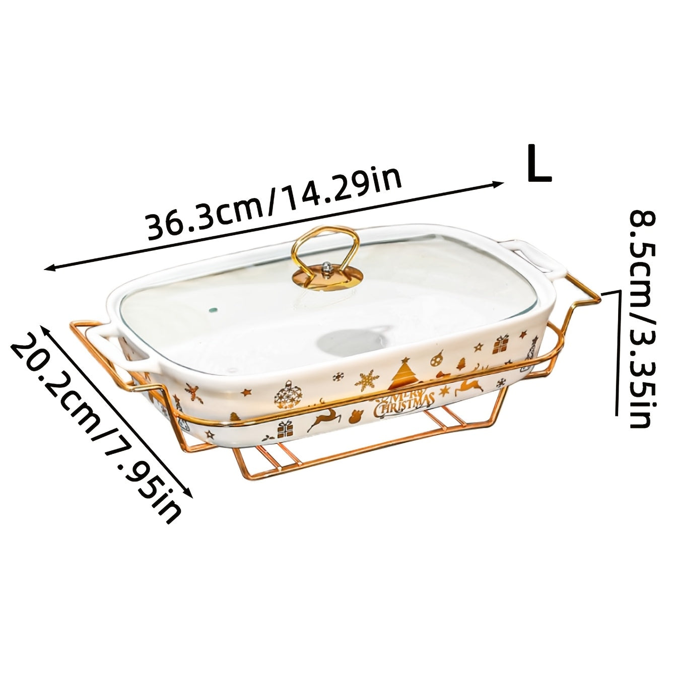 Ceramic Stockpot with Lid and Iron Stand for Cooking and Parties