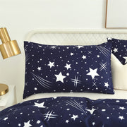 Starry Sky Duvet Cover Set 3 Pieces Soft Breathable Bedding for Bedroom Guest Room