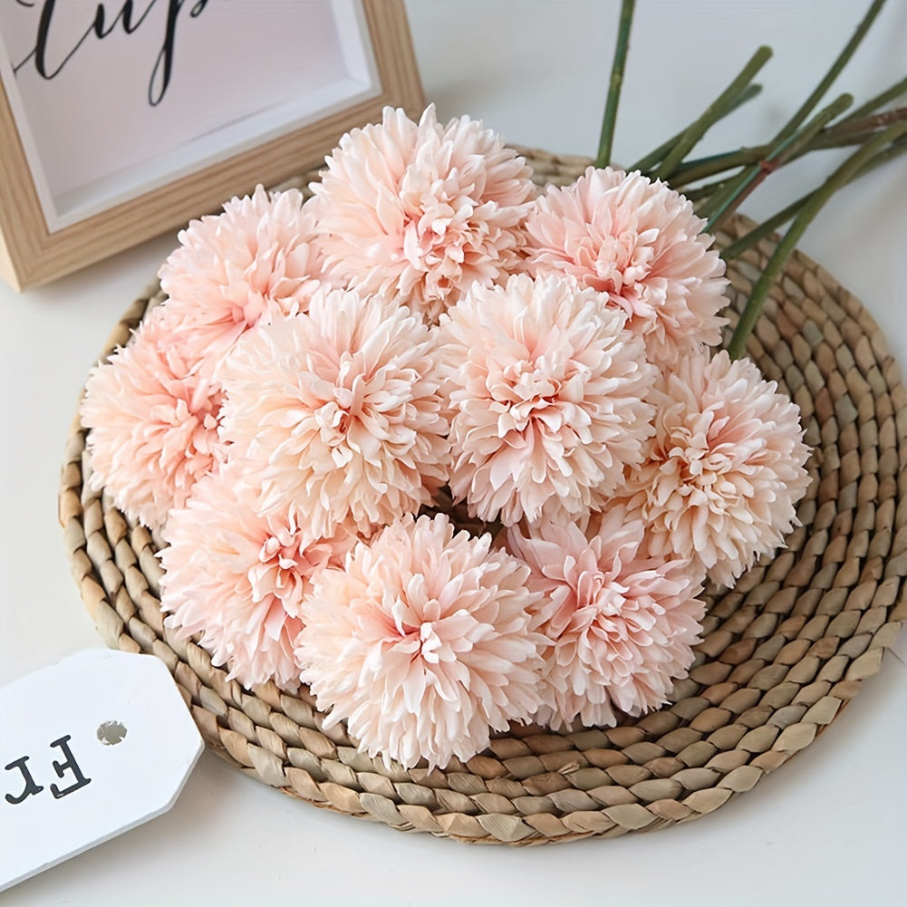 Artificial Chrysanthemum Flower Ball Bouquet for Home Office Party Wedding Artificial Flowers