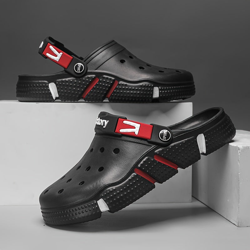 Unisex Hollow Design Clogs Breathable Summer Beach Slide Shoes