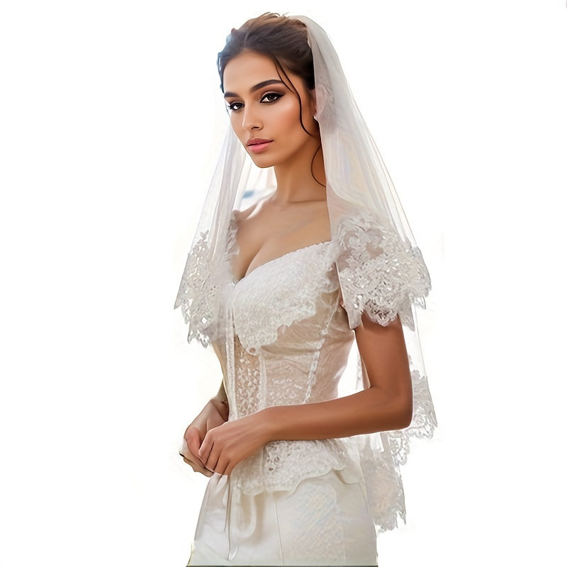 Yuvdoqning ikki qatlamli ipli metall tishli to'y aksessuari