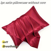 Luxurious Satin Pillowcase Soft Breathable Polyester Wedding Anniversary Gift