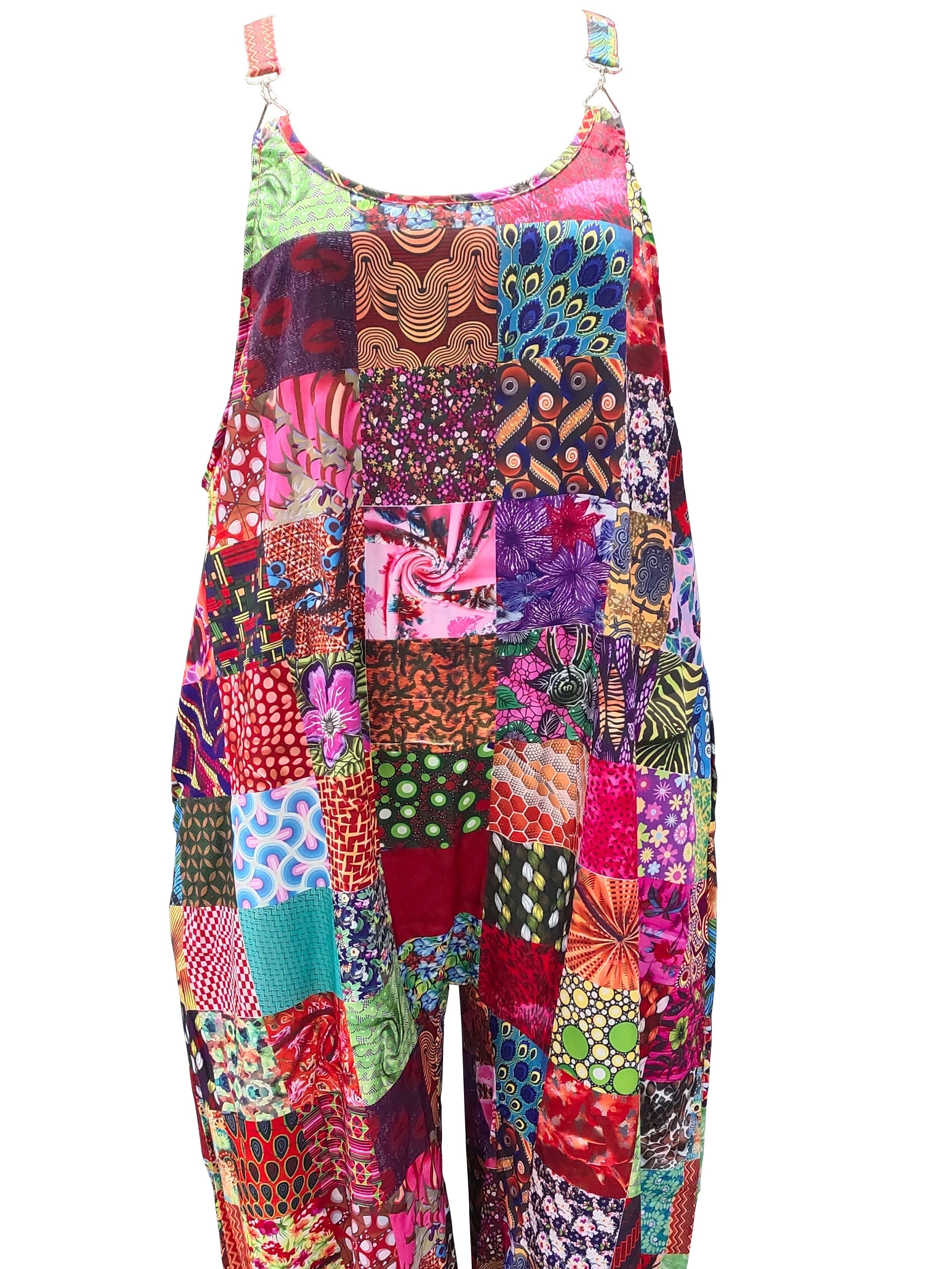 Plus Size Floral Print Jumpsuit Casual Sleeveless Wide Leg Women's Clothing