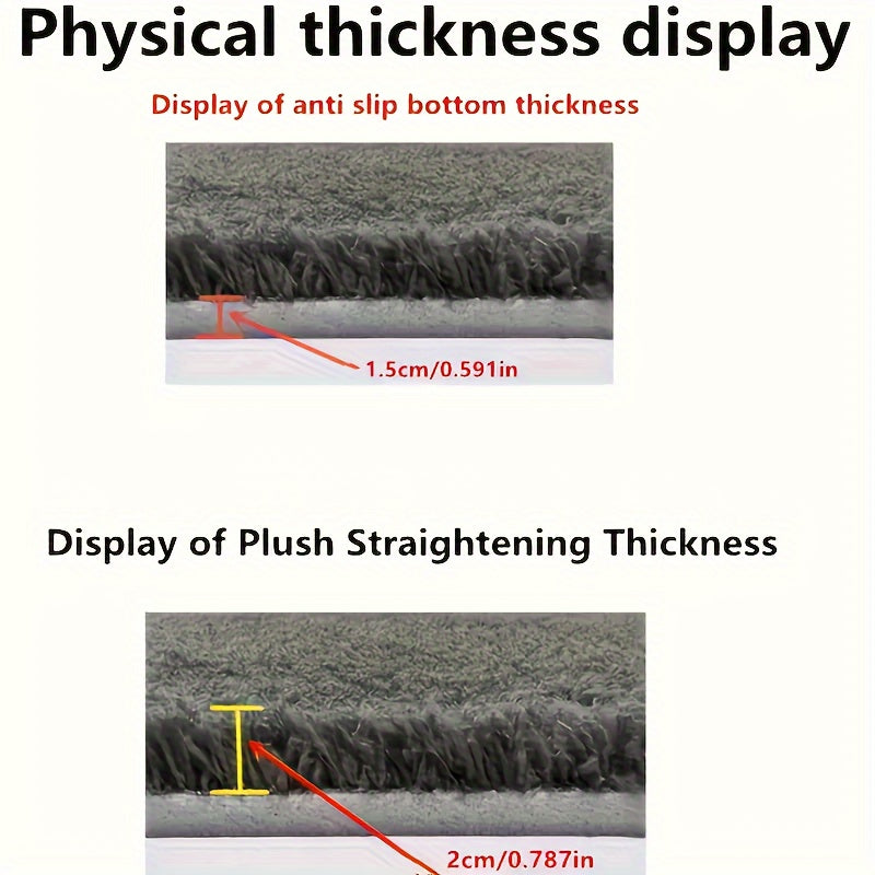 Alfombra de baño de felpa de secado rápido con respaldo antideslizante de espuma viscoelástica y alfombra de fibra esponjosa para inodoro