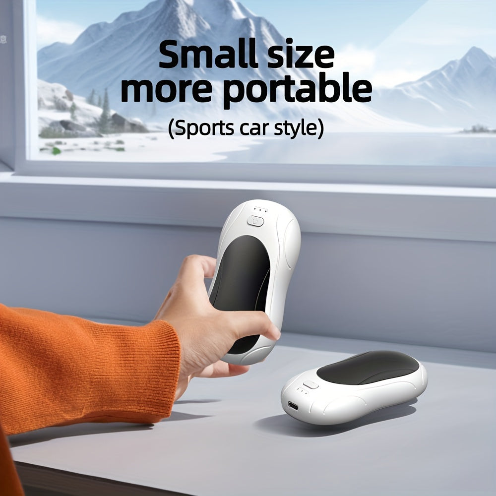 2-Pack Portable Hand Warmers Rechargeable USB Heating Pads with 3000mAh Battery