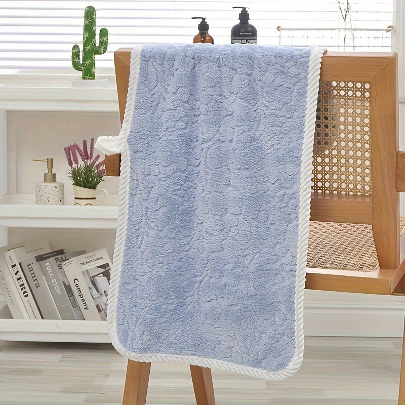 Bamboo Charcoal Bath Towel Set Includes 70x140cm Bath Towel and 35x75cm Washcloth for Adults