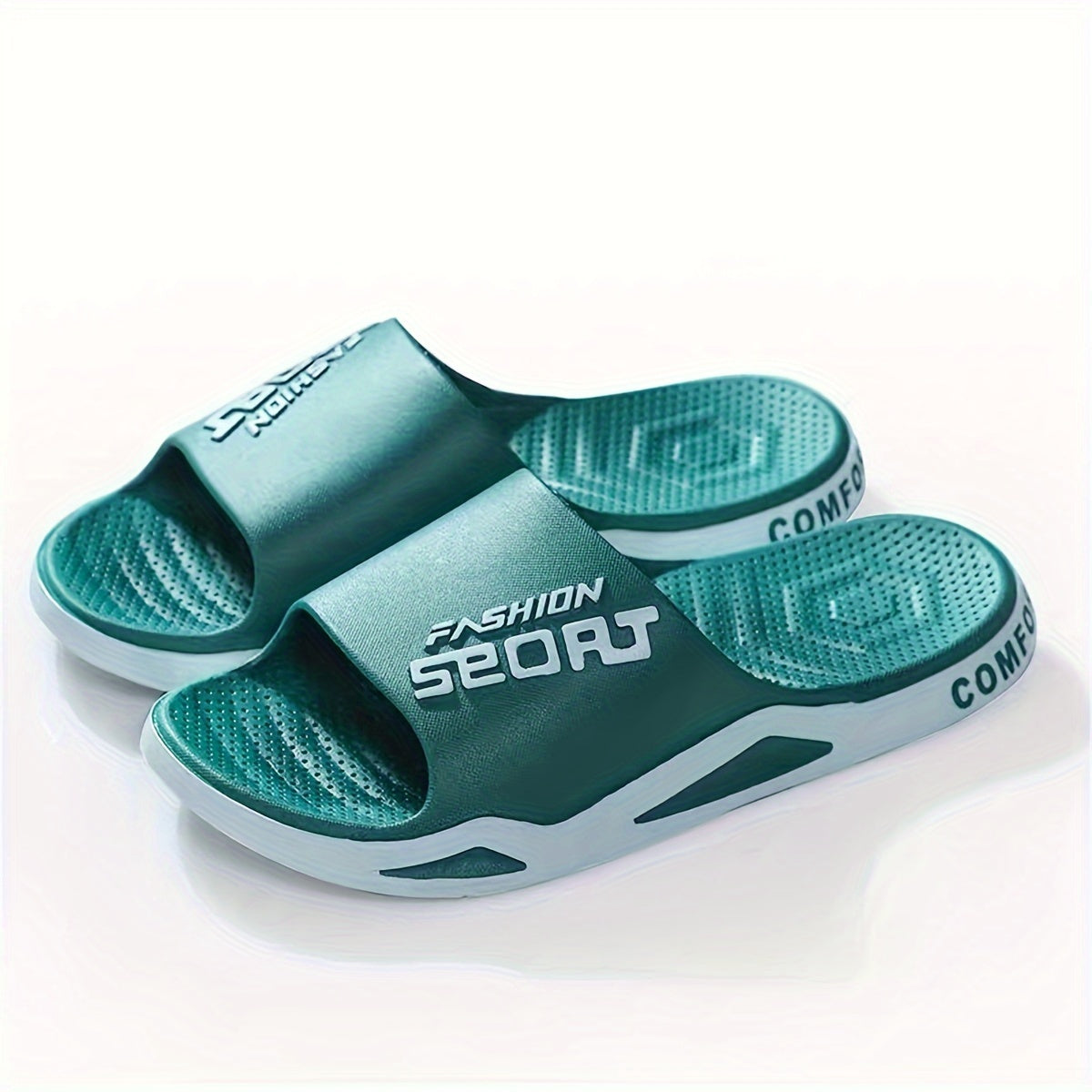 Unisex PVC Slip-On Slides for Indoor Outdoor Beach Summer Non-Slip Durable