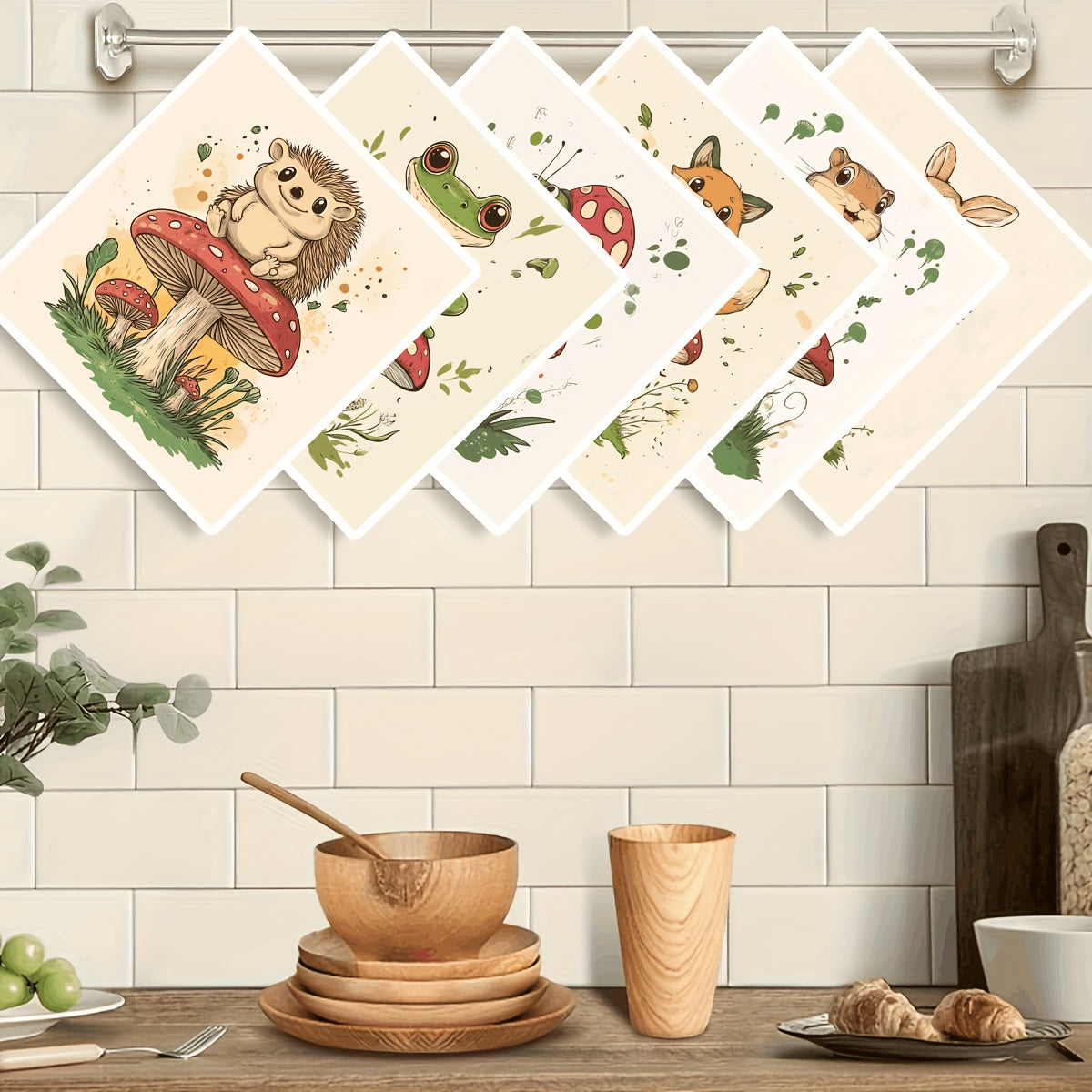 6 paños suecos reutilizables, absorbentes y de secado rápido