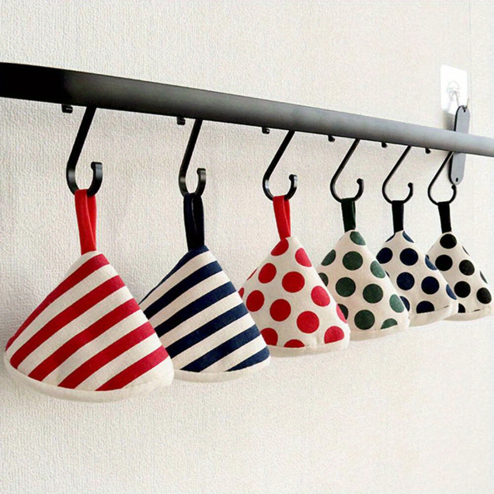 2-Pack Cone-Shaped Pot Lid Holders Insulated Triangle Cover Clips Kitchen Accessories
