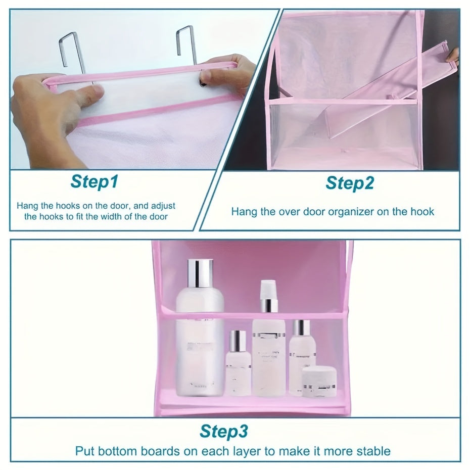 Organizador colgante con cuatro bolsillos, tela duradera, armario, baño, dormitorio, residencia universitaria