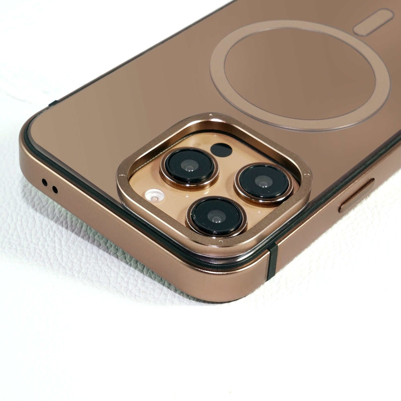 iPhone 16 Pro Max Metal Protective Case with Color Back Panel and Solid Protection